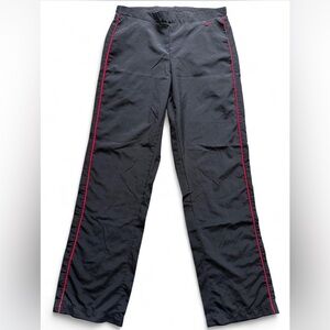 NIKE VINTAGE Men's Black Pants with Red Accents